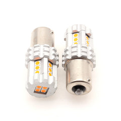 LED Spark Becuri auto 1156 BA15S – Lumină portocalie 6000K (semnalizare, poziție, lumină specială) – set 2 buc.
