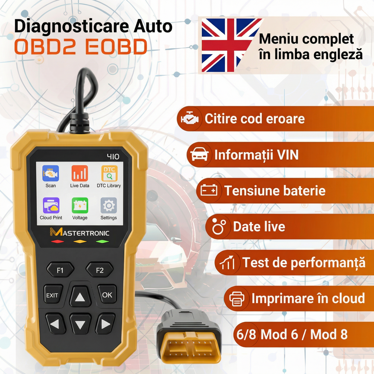 Autodiagnoză MASTERTRONIC 410